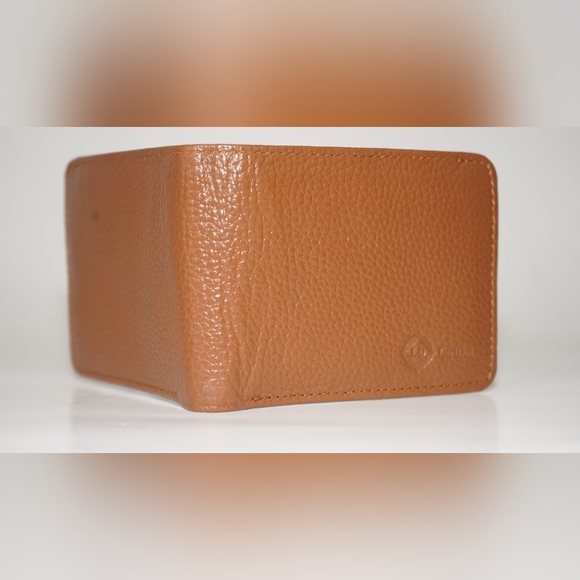 Genuine cow milled Brown  men wallet - Picture 8 of 11